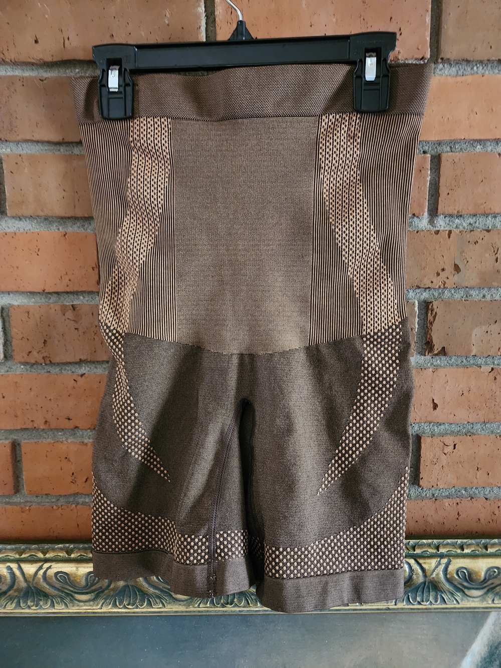 Shapermint Medium Brown High-Waist Sculpting Shorts